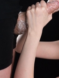 Aya Kisaki Jerks Off Cock with Cum