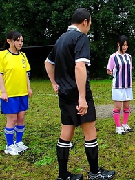 Soccer girl loves sex toys so much