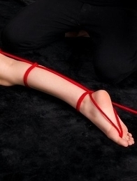 Rope bondage tease gallery featuring Moeka Kurihara, she loves that vibrator