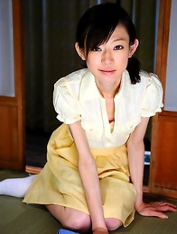 Teen servant Aoba Itou poses on bed