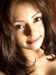 Sarah likes touching her wonderful boobs and long legs