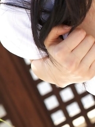 Yuri Hamada shows hot cleavage and hot ass under skirt