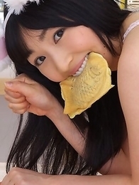 Kotone Moriyama is sexy and with mood for playing kitten