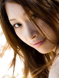 Hairy twat and sexy hard nipples of a spicy Yuria Sendoh