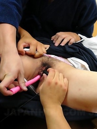 Kendo lady Jun Sena in a foursome