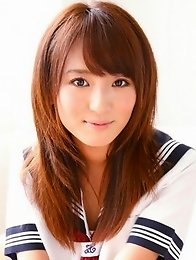 Yukari Sato looks incredibly cute in her skimpy blue bikini