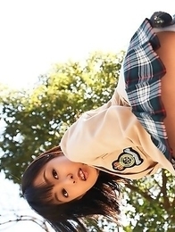 Unmatchable Japanese schoolgirl Nana Nanaumi gets naked