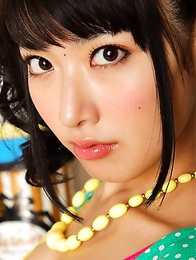 Skinny oriental beauty Alice Miyuki poses like a pro