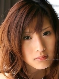 Sweet hairy snatch of Sara Tsukigami in a see-through panties