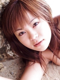 Yoko Matsugane with immense cans shows curves in lingerie