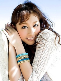 Tiara Ayase is taking off her panties and showing kitty