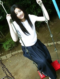 Natsuki Harada is racy babe loving to travel with train