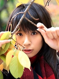 Hana Haruna is touching her sexy tits with excitement