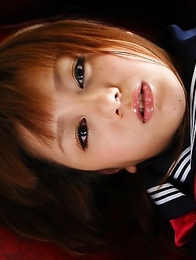 Cute babe Rui Natsukawa shows off