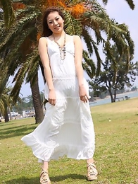 Manami Ichikawa posing outdoors