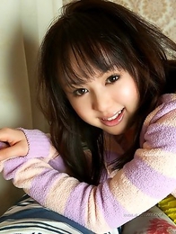 Junko Hayama can�t stop massaging her wonderful small tits