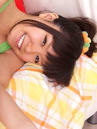 Ayana Tanigaki takes clothes off while playing with balls