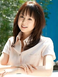 Junko Hayama can�t stop massaging her wonderful small tits