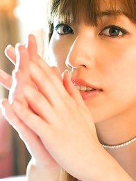 Miyuki Yokoyama takes clothes and lingerie off erotically