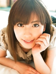 Miyuki Yokoyama takes clothes and lingerie off erotically