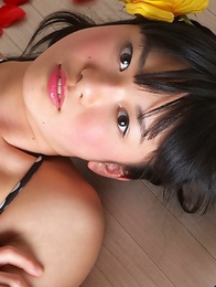 Tomoe Yamanaka shows hot behind under such short skirt