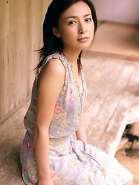 Meguru Ishii in sexy mauve dress is so hard to resist