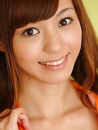Skinny and sexy Japanese av idol Aino Kishi shows her amazing naked body