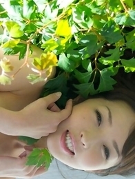 Neo is sexy both as cowboy and as a bride in the forest