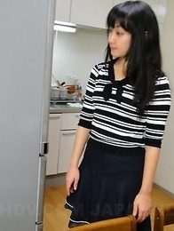 Hot Asian Risa Kurokawa takes panties off