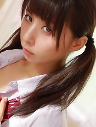 You think the way Elly pulls her cotton panties between her legs is a trap, but you were already hypnotized the moment she laid her galaxy deep eyes o