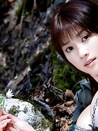 Sweet little asian hottie showing her perky breats in lingerie