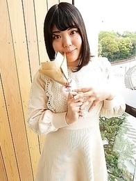 Chubby Ryo Izumi impatient to fuck with us