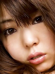 Chubby japanese girl Kei Megumi in black stockings shows monster tits and hairy pussy